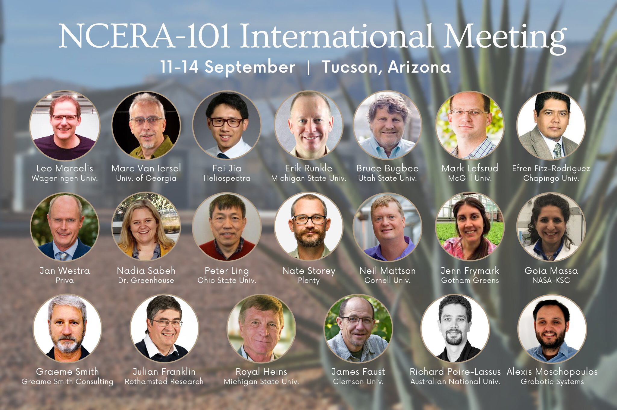 NCERA-101 International Meeting, 11-14 September, Tucson, Arizona
