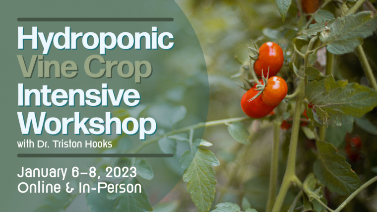 Hydroponic Vine Crop Intensive Workshop poster